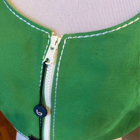 NWT Byblos Designer European Italian Made Green Crop Top Size 44 Medium 10 - Picture 10 of 10